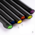 24 Colors und Staly Multicolor -Marker 0,4 mm Fine Tipp Detail Fläche Fineliner Multi -Color -Stift für Studenten